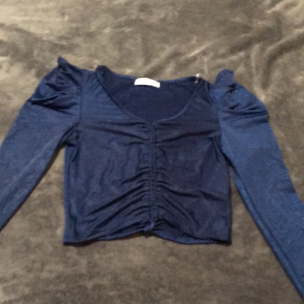 Blue elegant top